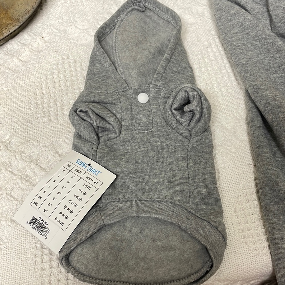 Gray doggie hoodie